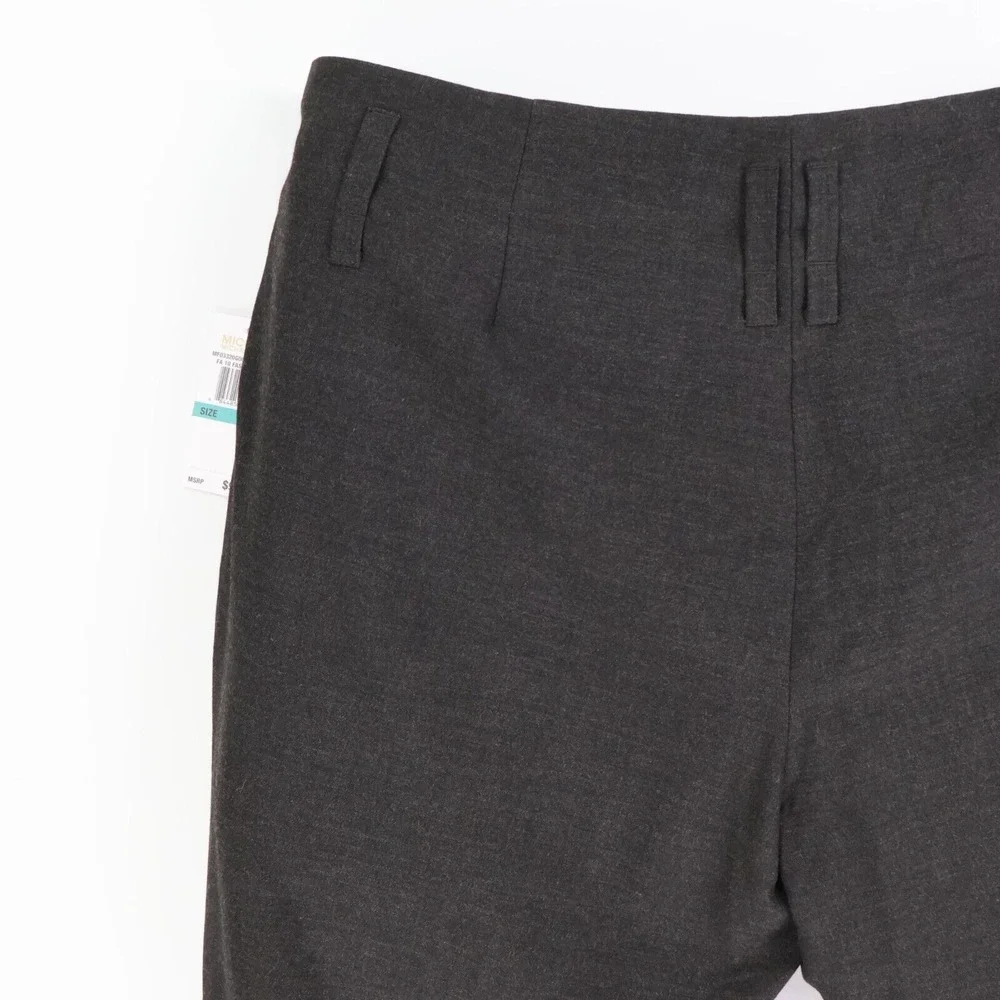 Michael Kors Dress Pants Womens Sz 16 Gray Pleated Front Zipped‎ Pockets NWT $99